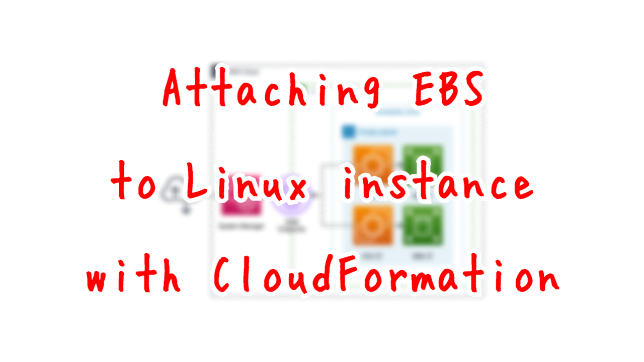 Attaching EBS to Linux instance with CloudFormation