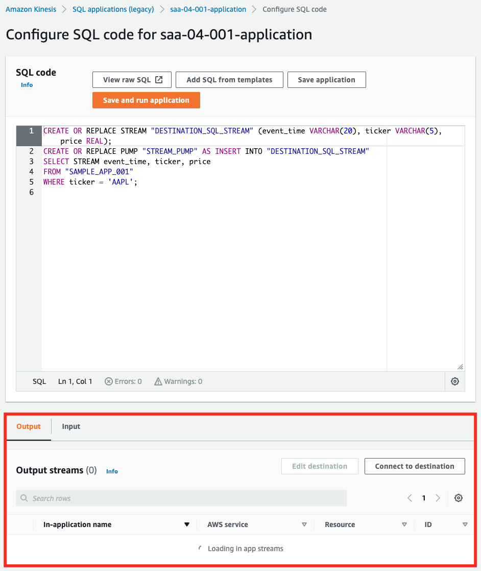 Kinesis Data Analytics入門 Lambdaで生成したストリーミングデータをリアルタイム分析 Awstut