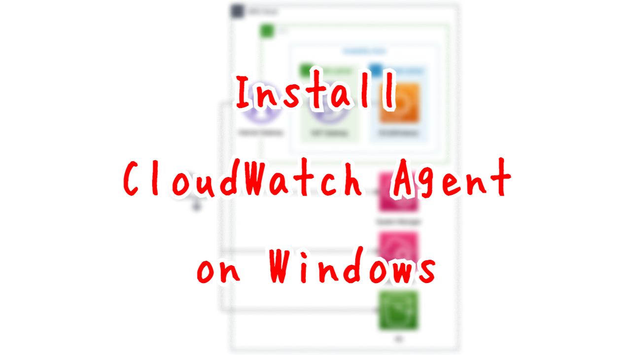 Install CloudWatch Agent on Windows