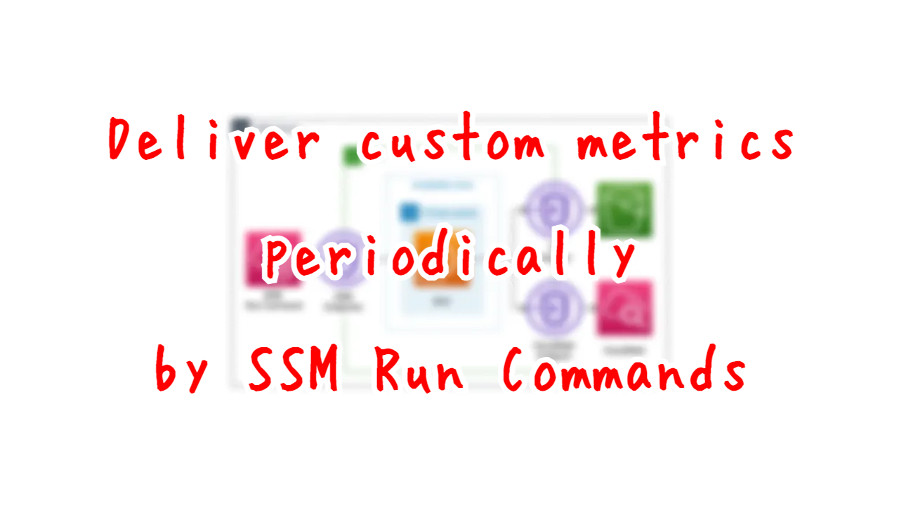 Deliver custom metrics periodically by SSM Run Commands.
