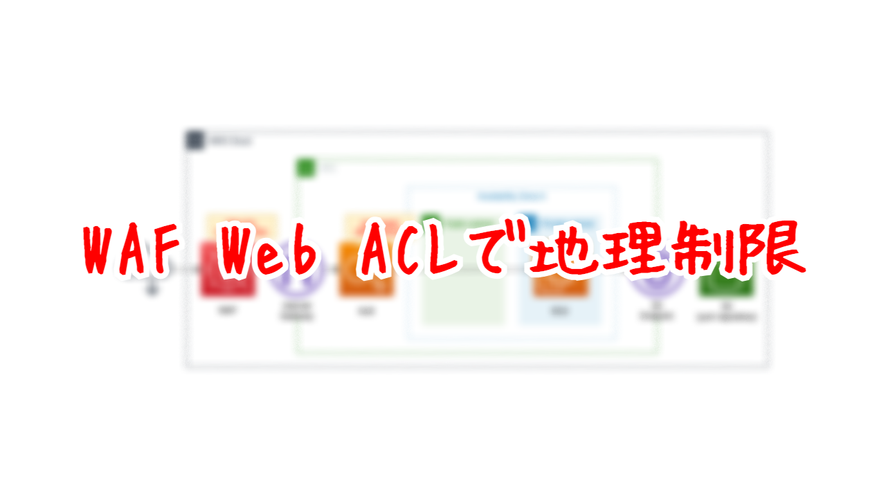 WAF Web ACLで地理制限