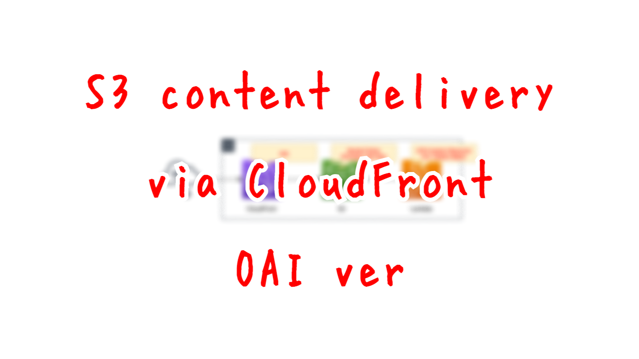 S3 content delivery via CloudFront - OAI ver