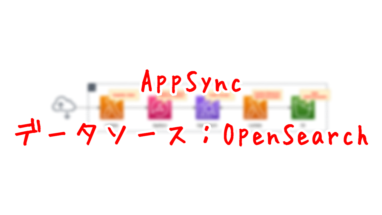 AppSync - データソース：OpenSearch