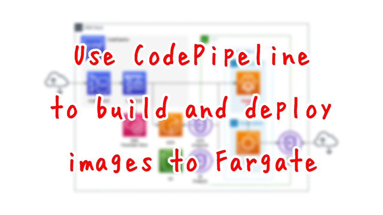 Use CodePipeline to build and deploy images to Fargate.