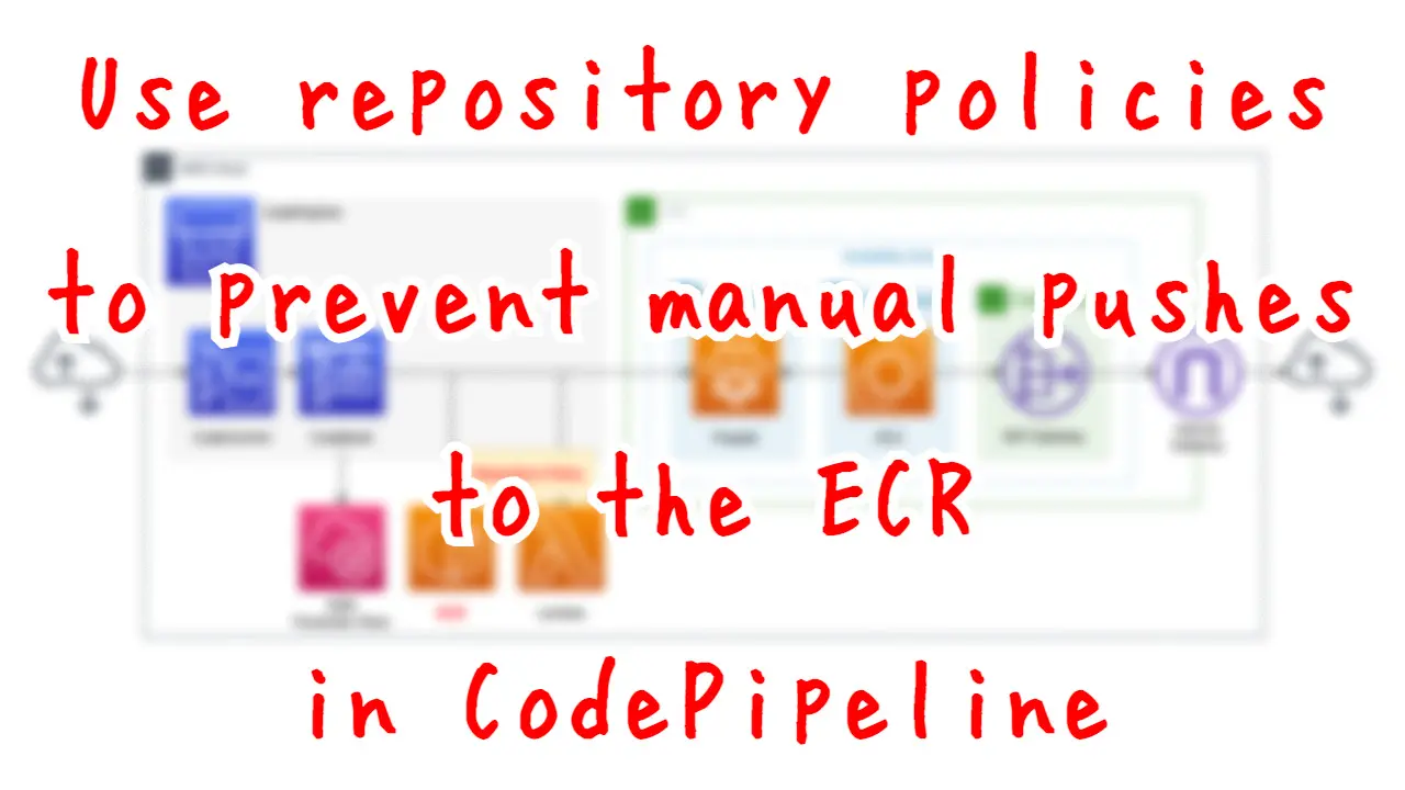 Use repository policies to prevent manual pushes to the ECR in CodePipeline