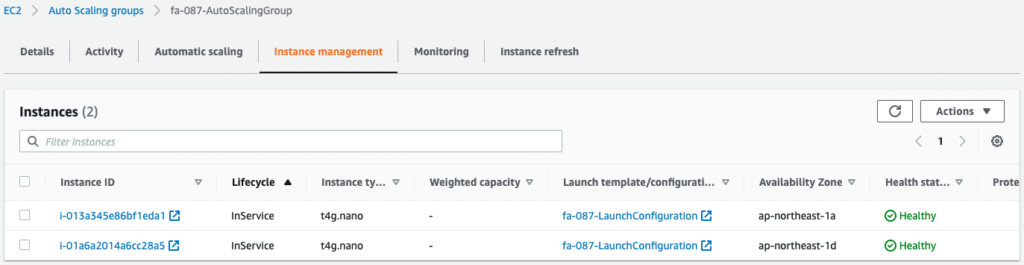 Detail of EC2 Auto Scaling 8.