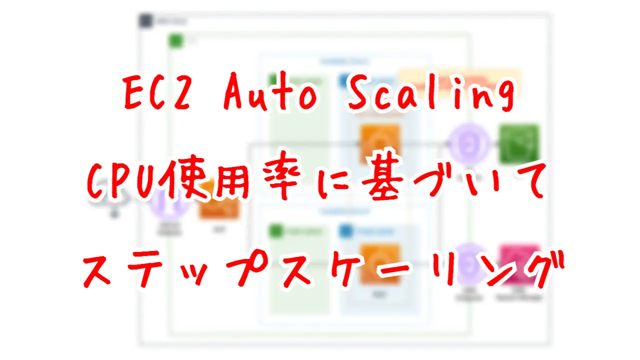 EC2 Auto Scaling - CPU使用率に基づいてステップスケーリング