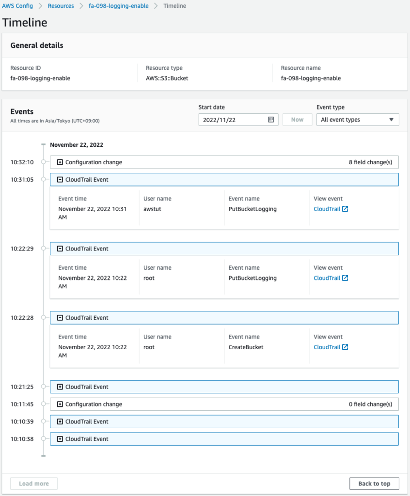 Detail of AWS Config 5.