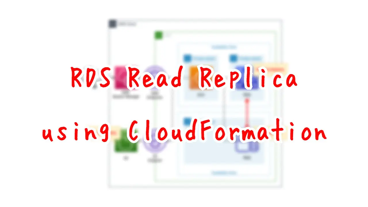 RDS Read Replica using CloudFormation
