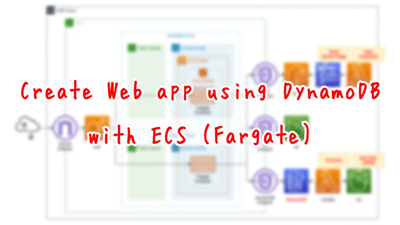 Create Web app using DynamoDB with ECS(Fargate)