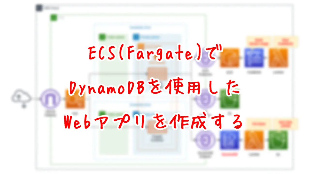 ECS(Fargate)でDynamoDBを使用したWebアプリを作成する