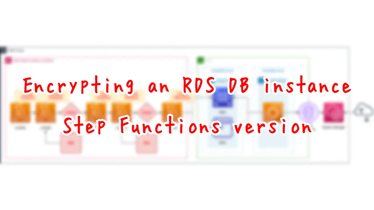 Encrypting an RDS DB instance - Step Functions version.