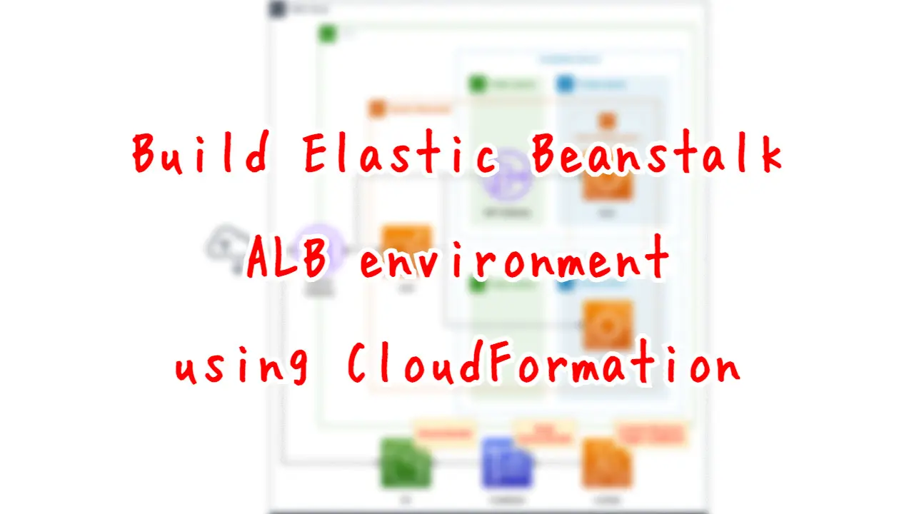 Build Elastic Beanstalk ALB environment using CloudFormation.