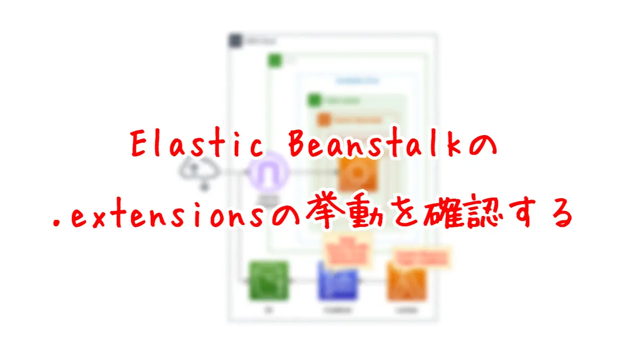 Elastic Beanstalkの.extensionsの挙動を確認する。