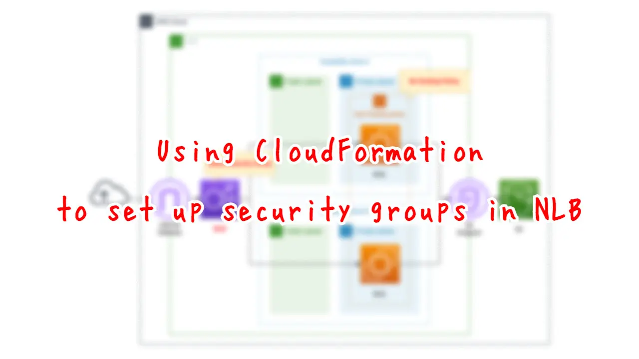 Using CloudFormation to set up Security Groups in NLB.