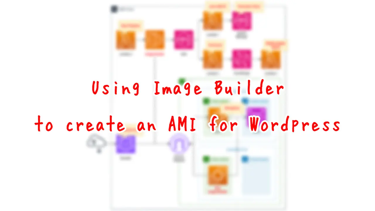 Using Image Builder to create an AMI for WordPress.