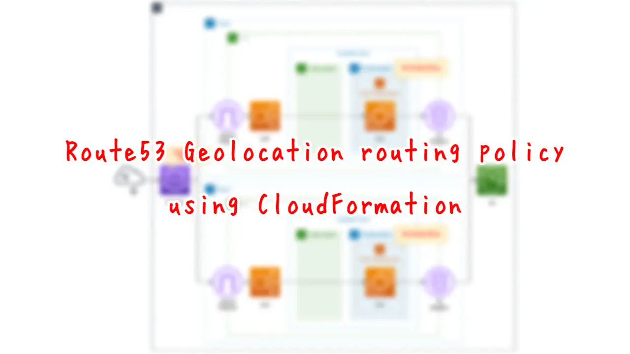 Route Geolocation routing policy using CloudFormation.