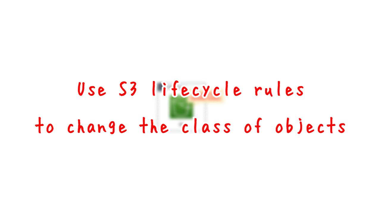 Use S3 lifecycle rules to change the class of objects.
