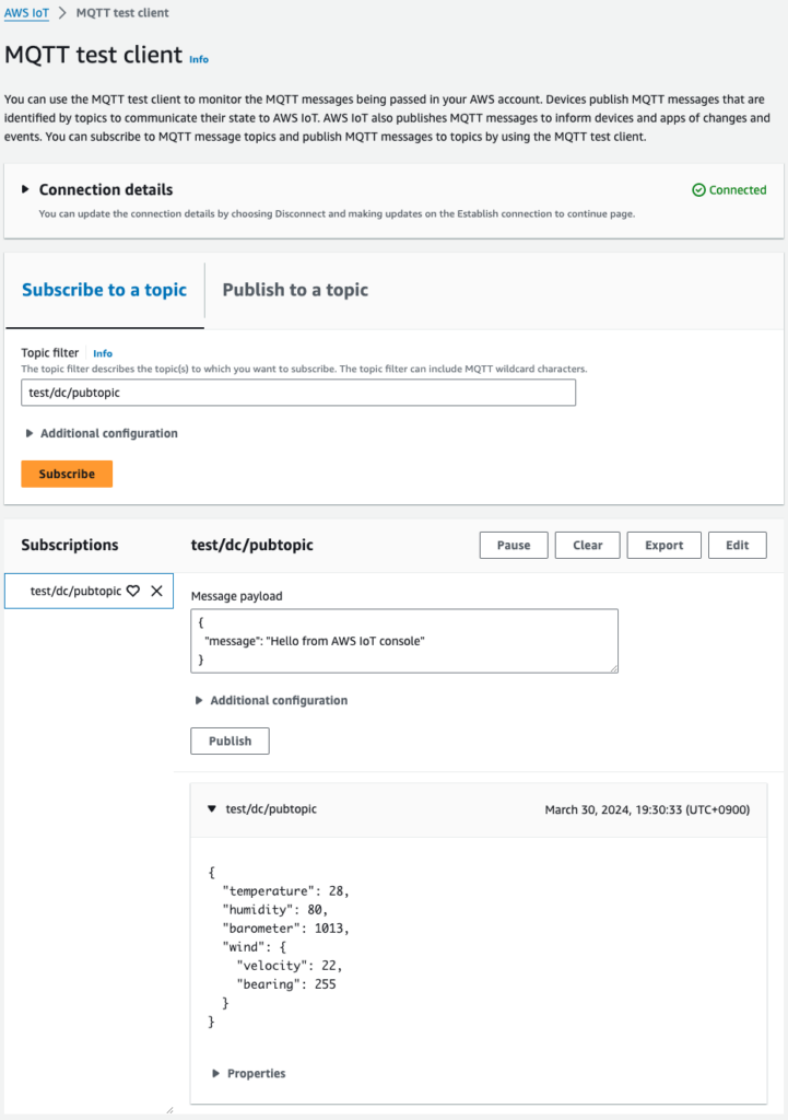 Detail of AWS IoT 04.