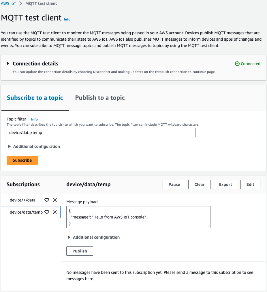 Detail of AWS IoT 3.