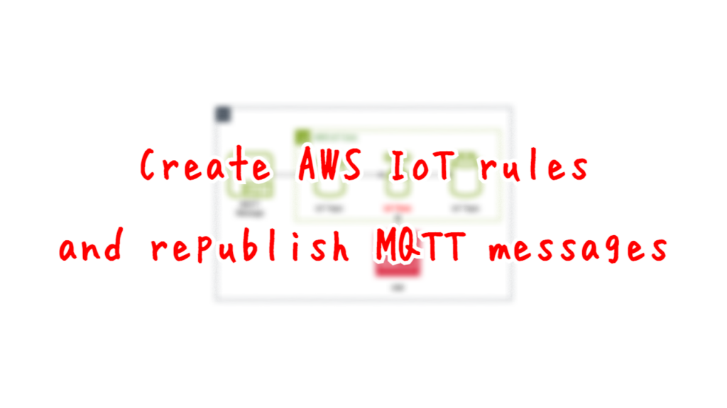 Create AWS IoT rules and republish MQTT messages.