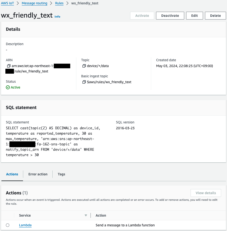 Detail of AWS IoT 01.